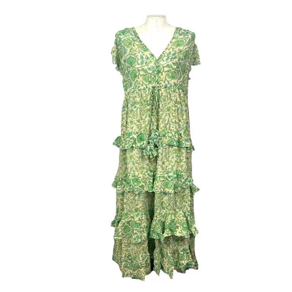 chinese dress ladies Miss June Daphne Maxi Dress Khaki – Zest main image 1